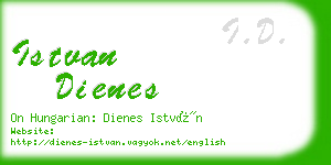 istvan dienes business card